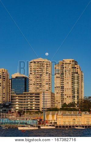 Milsons Point And Lavender Bay With Yachts. Sydney, Australia