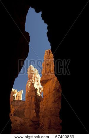Red stoned cayons located in Bryce National Park