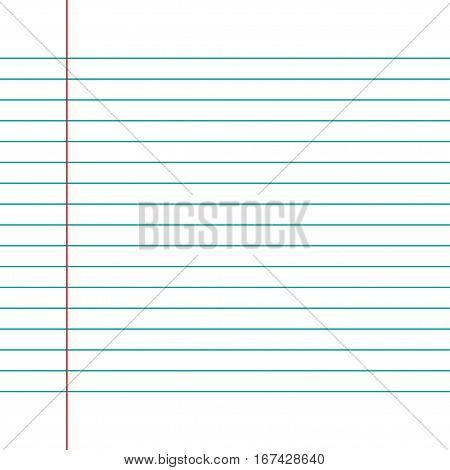 Notebook paper background. Vector illustration. EPS10. Set Lines