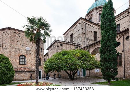 Baptistery Of Neon In Ravenna City