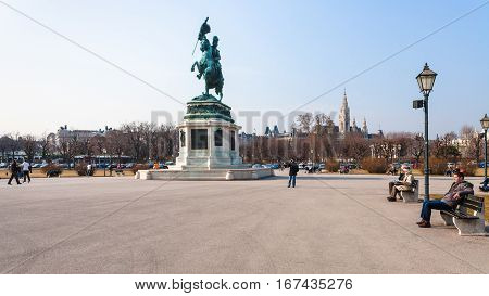 Archduke Charles On Heldenplatz Square