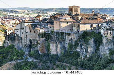 Cuenca (Castilla-La Mancha Spain) the famous casas colgadas Unesco World Heritage SIte