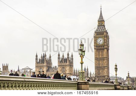 Big Ben At Westminister, London