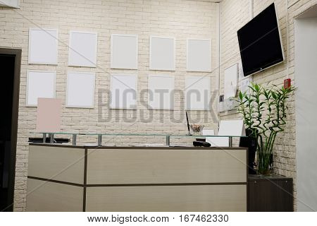 Interior of a reception