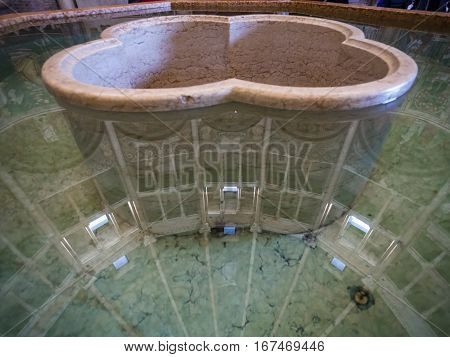 Baptistry In Baptistery Of Parma City
