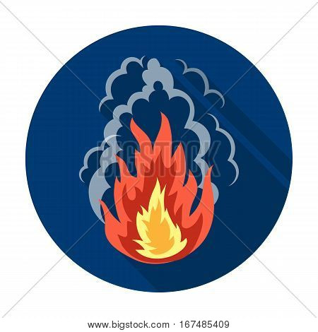 Explosion icon in flat design isolated on white background. Explosions symbol stock vector illustration.