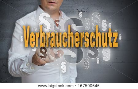 Verbraucherschutz (in German Consumer Protection) Paragraphs Are Selected By Man