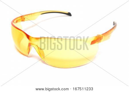sports protection glasses isolated on white background