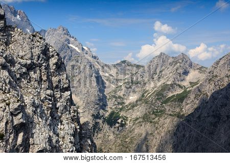 Majestic peaks around the town of Garmisch
