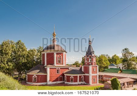 Church of the Dormition or Assumption Church - church in the eastern part of the Suzdal Kremlin Russia. Golden ring of Russia.