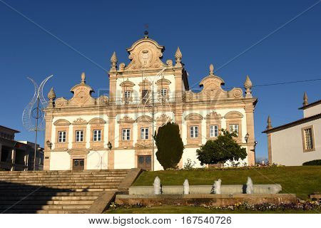Facade of the Town Hall of Mirandela Tras os Montes Portugal
