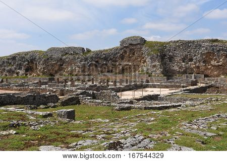 Roman ruins of the ancient city of Conimbriga Beiras region Portugal