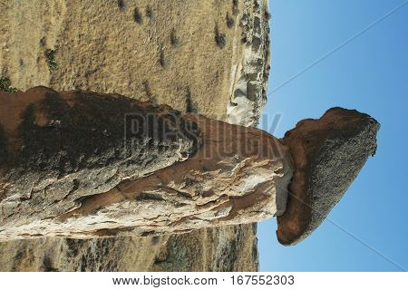 Erected Rock From Goreme Capadoccia, Turkey, Asia.