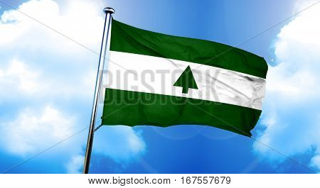 Greenbelt flag, 3D rendering