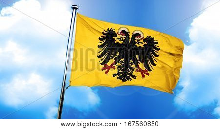 Holy roman empire flag, 3D rendering