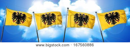 Holy roman empire flag, 3D rendering