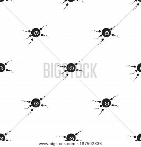 Fertilization icon in black style isolated on white background. Pregnancy pattern vector illustration. - stock vector