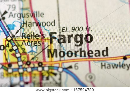 Fargo, North Dakota On Map