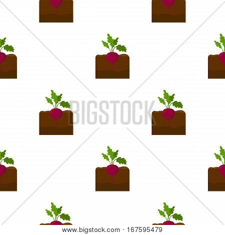 Beet icon cartoon. Single plant icon from the big farm, garden, agriculture cartoon. - stock vector