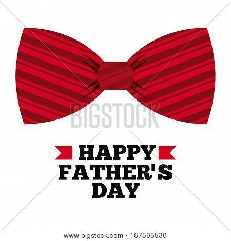 happy father's day card with icon over white background. colorful design. vector illustration