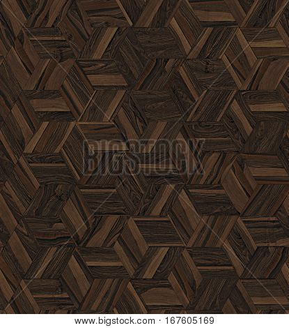 Parquet wood rhombus hexagon repeating floor texture