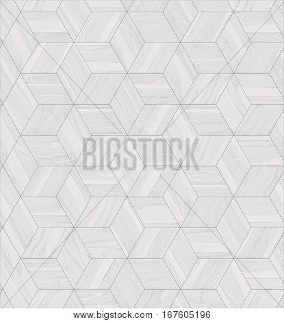 Parquet wood rhombus hexagon repeating floor texture