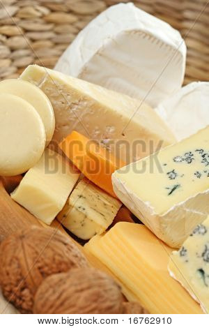 board of delicious cheese - food and drink