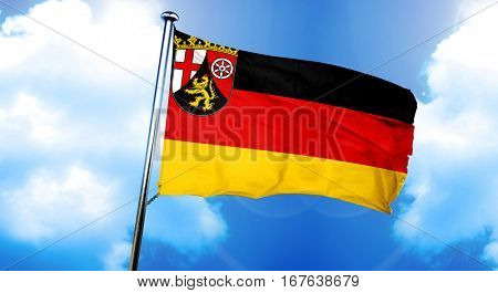 Rhineland Platinate, Rheinland Pfalz flag, 3D rendering