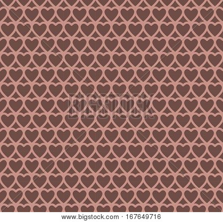 chocolate heart design pattern background,vector Illustration EPS10