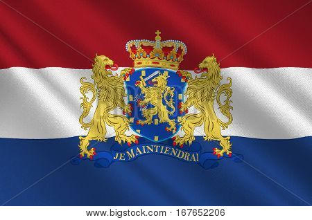 Flag of Netherlands or Kingdom of the Netherlands. 3d illustration