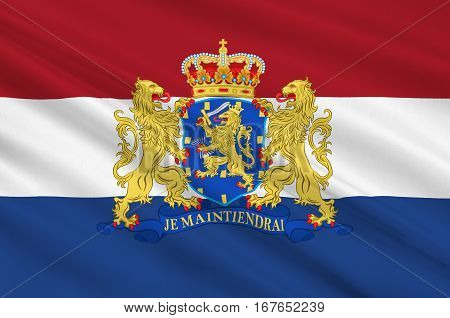 Flag of Netherlands or Kingdom of the Netherlands. 3d illustration