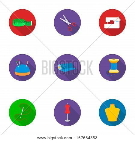 Atelie set icons in flat style. Big collection of atelie vector symbol stock