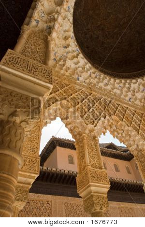Spalte Dach Detail in alhambra
