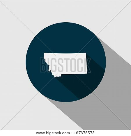 Map of the U.S. state of Montana