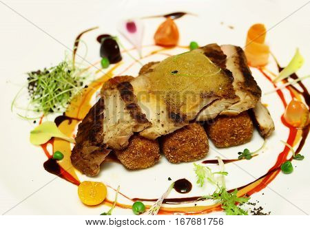 Fried Meat And Breaded Cutlet