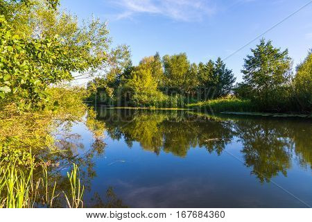 A small river in the central part of Russia