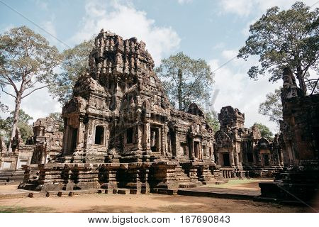 Chau Say Tevoda temple in Angkor temples complex, Cambodia, Asia