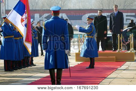 Belgrade, Serbia. January 31St - Greece Prime Minister Alexis Tsipras In Official Visit To Belgrade.