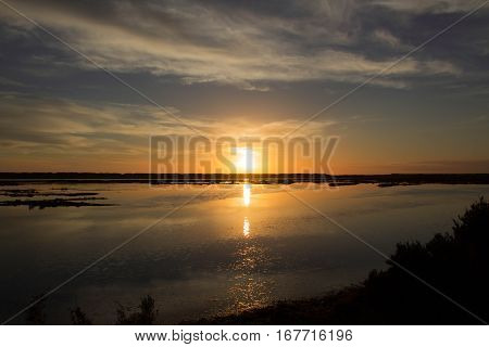 Por de Sol na Quinta do lago Algarve Portugal. Onde of the most amazing places in Algarve Quinta do lago. Sunset