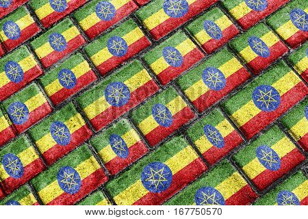 Ethiopian Urban Grunge Pattern