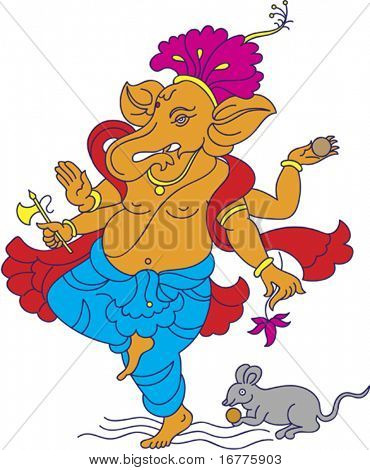 Ganesh in colori vivaci