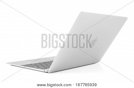RIGA LATVIA - December 29 2016: 12-inch Macbook laptop computer.