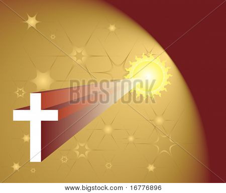 Vector Christian Cross Design abstract background