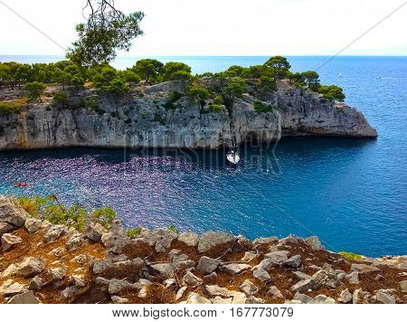 Calanque between Marseille and Cassis Provence France