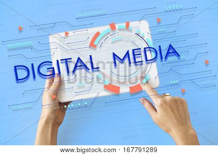 Digital Community Digital Social Media Icon