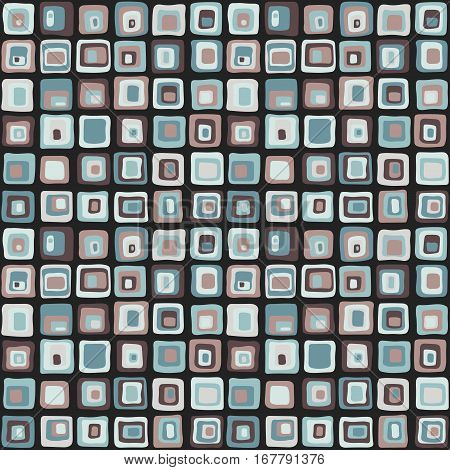 Smooth square vector seamless pattern net style. For backgrownd and textile.