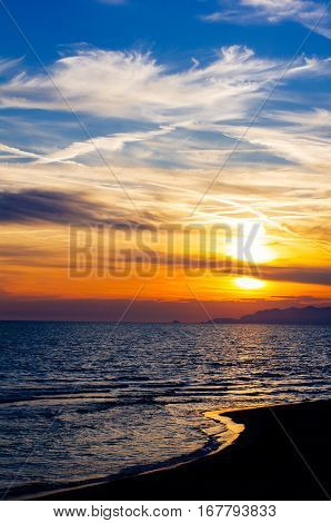 Beach At Sunset