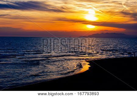 Beach At Sunset