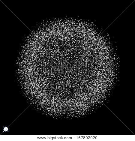 The Sphere Consisting of Points. Global Digital Connections. Abstract Grid Design. 3D Technology Style. Networks. Vector Illustration.