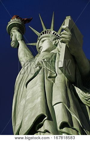 The Statue of Liberty is a colossal copper statue designed by Auguste Bartholdi a French sculptor was built by Gustave Eiffel